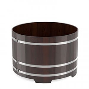 Купель для бани Bentwood круглая, d=1.50x1 м из дуба мореного