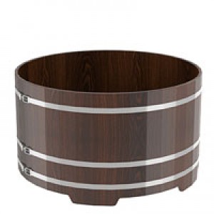 Купель для бани Bentwood круглая, d=1.8x1 м из дуба мореного