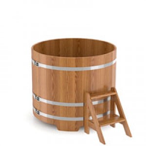 Купель для бани Bentwood круглая, d=1.17x1 м из дуба натурального
