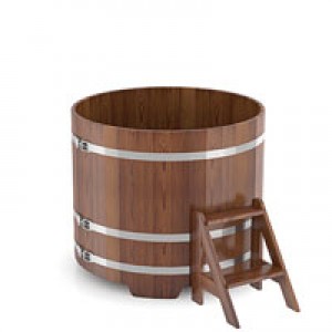 Купель для бани Bentwood круглая, d=1.17x1 м из лиственницы мореной премиум
