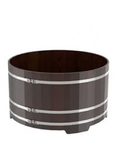 Купель для бани Bentwood круглая, d=1.80x1.0 м из лиственницы мореной премиум