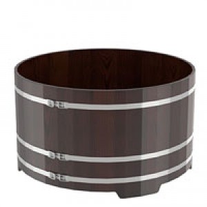 Купель для бани Bentwood круглая, d=1.8x1 м из лиственницы мореной премиум