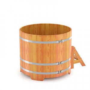 Купель для бани Bentwood круглая, d=1.17x1 м из лиственницы натуральной премиум