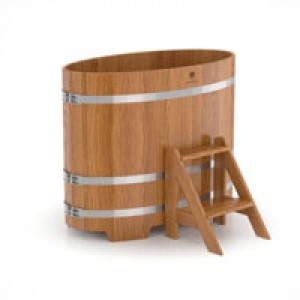 Купель для бани Bentwood овальная, 0,69х1,31х1 м из дуба натурального