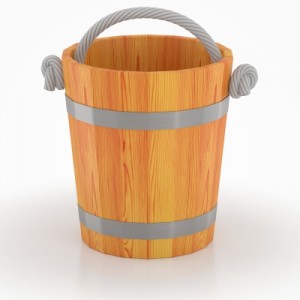 Ведро для бани BentWood 15 л из лиственницы натуральной