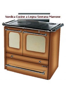 Отопительно-варочная печь La Nordica TermoSovrana D.S.A. Marrone Sfumato