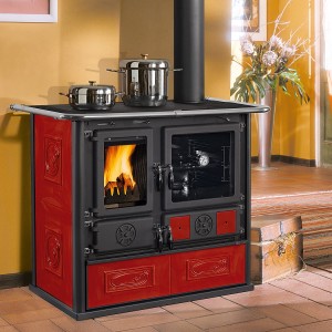 Отопительно-варочная печь La Nordica Rosa 4.0 Liberty Bordeaux