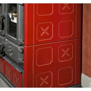 Отопительно-варочная печь La Nordica Rosetta BII - Maiolica Bordeaux (Бордовый)