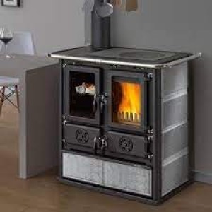 Отопительно-варочная печь La Nordica Rosetta Sinistra BII Pietra Naturale