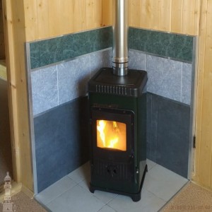 Отопительная печь Plamen Dora 8 N, зеленая
