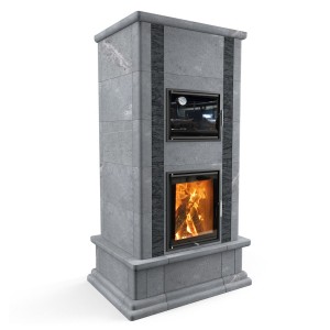 Отопительная печь с духовкой Теплый камень HERITAGE VIII