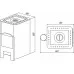 Отопительная печь Варвара Уют 1-конфорочная (дымоход сверху)