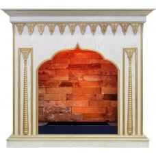 Портал Dimplex Abu-Dabi - Белый дуб, патина золото