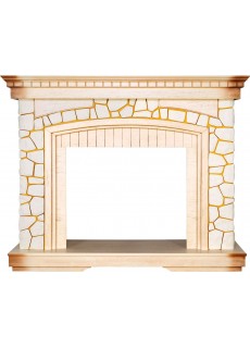 Портал Dimplex Glasgow - Слоновая кость, патина / Шампань (Высота 1070 мм)