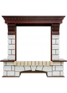 Портал Dimplex Pierre Luxe - Темный дуб / Белый (Высота 1040 мм)