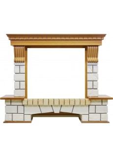 Портал Dimplex Pierre Luxe - Дуб / Белый (Высота 1260 мм)