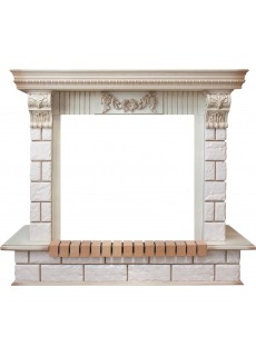 Портал Dimplex Pierre Luxe Император - Слоновая кость с патиной / Шампань