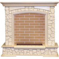 Портал Dimplex Preston - Слоновая кость с патиной / Кирпич