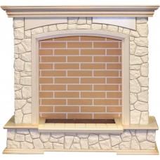 Портал Dimplex Preston - Слоновая кость с патиной / Кирпич