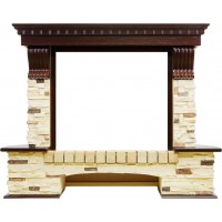 Портал Dimplex Pierre Luxe угловой - Темный дуб / Сланец (Высота 1000 мм) Портал Dimplex Pierre Luxe угловой - Темный дуб / Сланец (Высота 1000 мм)