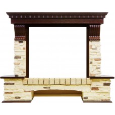 Портал Dimplex Pierre Luxe угловой - Темный дуб / Сланец (Высота 1000 мм)