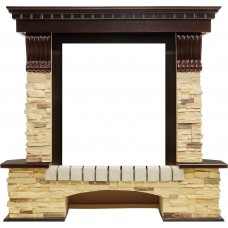 Портал Dimplex Pierre Luxe угловой - Темный дуб / Сланец (Высота 1005 мм)