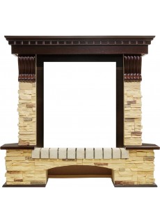 Портал Dimplex Pierre Luxe угловой - Темный дуб / Сланец (Высота 1005 мм)