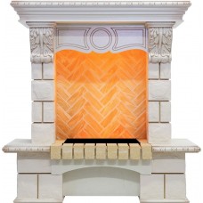 Портал Dimplex Pierre Luxe угловой - Слоновая кость / Шампань (Высота 975 мм)