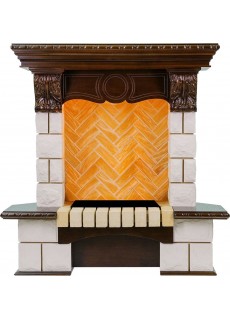 Портал Dimplex Pierre Luxe угловой - Темный дуб / Шампань (Высота 975 мм)