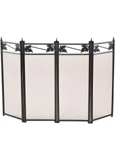 Каминный экран LK C04044BK (черный по краю лепесток)