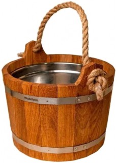 Шайка Woodson с нержавеющей вставкой, 10 л., Дуб