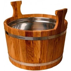 Шайка Woodson с нержавеющей вставкой, 17 л., Дуб