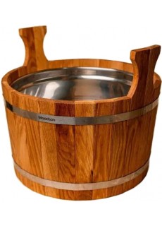 Шайка Woodson с нержавеющей вставкой, 17 л., Дуб