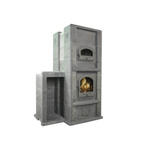 Теплонакопительная печь-камин Talkorus Karhu 2DT
