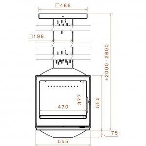 Камин Liseo SKY5 4 Glasses