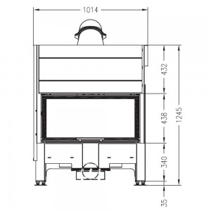 Каминная топка Palazzetti Sunny Fire 88 FRONT