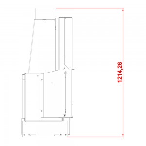 Каминная топка Axis KW80 Simple Face