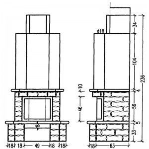 Каминная облицовка Hark 11/108, Naturwei