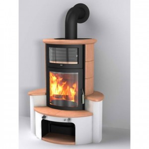 Отопительная Печь Hark 63 GT ECOplus, deco-cotto 351, черная рамка