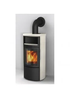 Отопительная Печь Hark 44-5.1 GT ECOplus, creme-weib 118, черная рамка