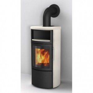 Отопительная Печь Hark 44-5.1 GT ECOplus, creme-weib 118, черная рамка