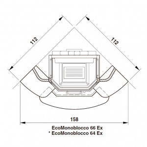 Каминная облицовка Palazzetti New Orleans, под Embl 64 exg