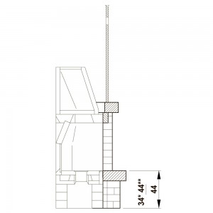 Каминная облицовка Palazzetti Valcamonica corner