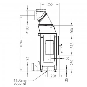 Каминная топка Palazzetti Sunny Fire INSERTO 74