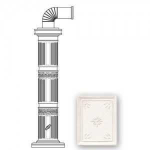 Колонна Sergio Leoni керам. 114см, цвет L1, white