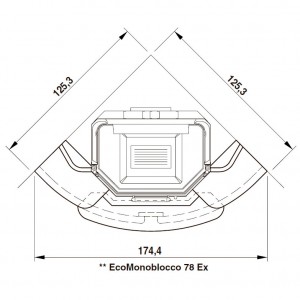 Каминная облицовка Palazzetti New Orleans, под Embl 78 exg