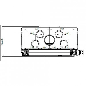 Каминная топка Palazzetti ECOMONOBLOCCO WT 16:9F V12EPLUS