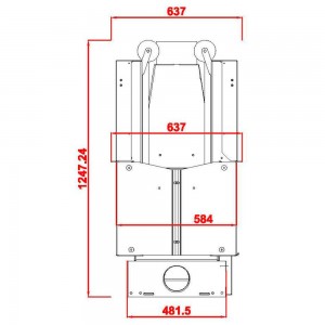 Каминная топка Axis KW 100 double face BG1