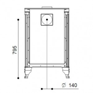 Печь-плита J. Corradi Rustica 60L
