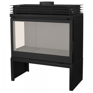 Отопительная печь Liseo Castiron LCI 9 GFL Stove, стекло слева